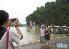 廣西桂林受洪水影響景區(qū)陸續(xù)開門迎客